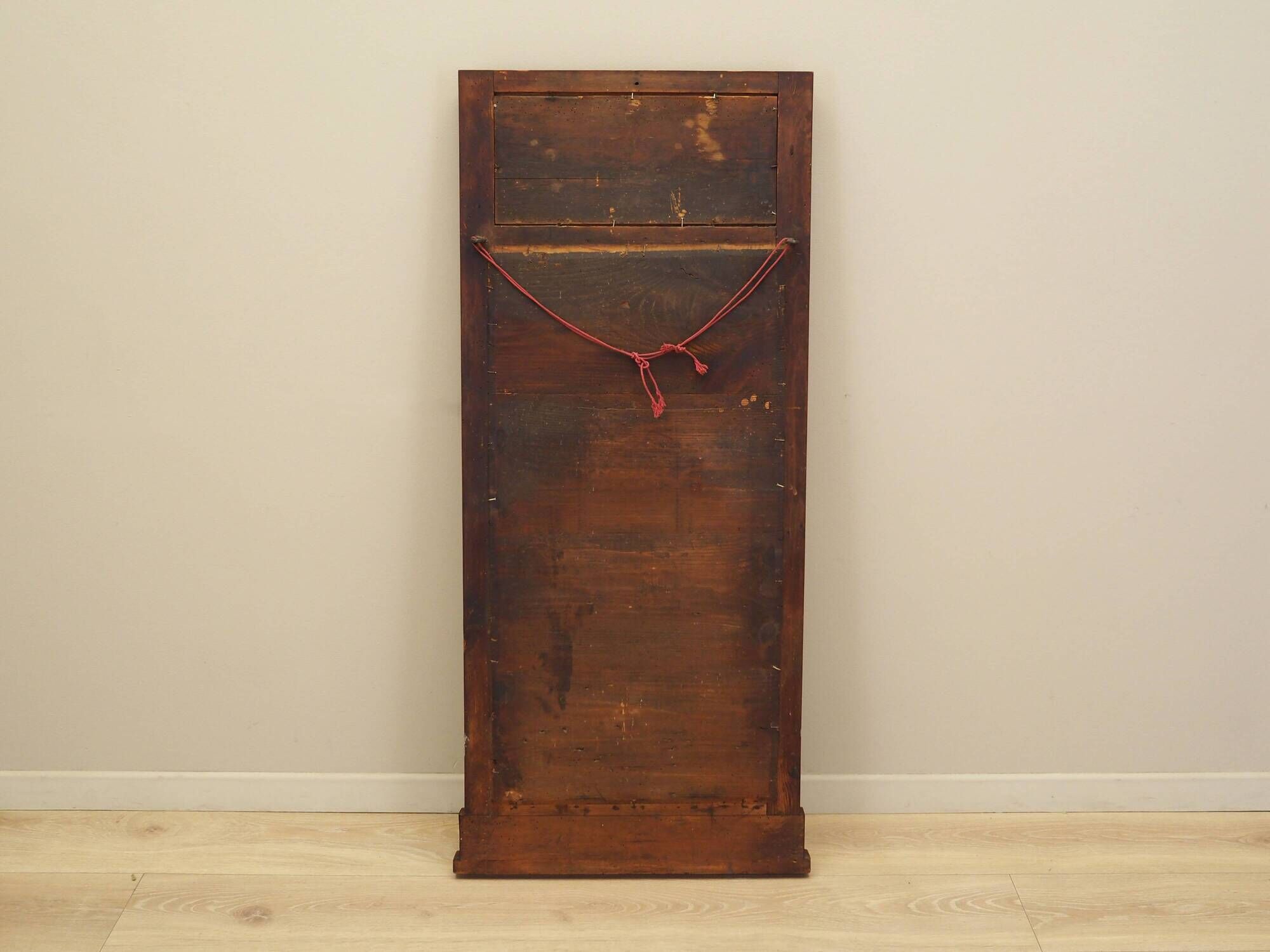 Mirror in wooden frame, Danish design, 1970s, production: Denmark