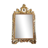 Italian mirror from the Napoleon III period in painted and gilded wood