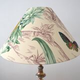 Lampshade, vintage toile de Jouy fabric, botanical