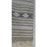 Traditional handmade grey hallway carpet  200x60cm