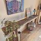 Ancien établi de menuisier – Console en bois massif