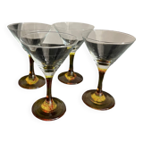 Set of 4 martini glasses