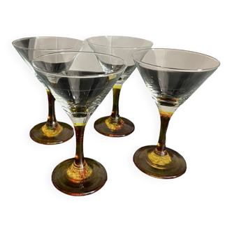 Lot de 4 verres à martini