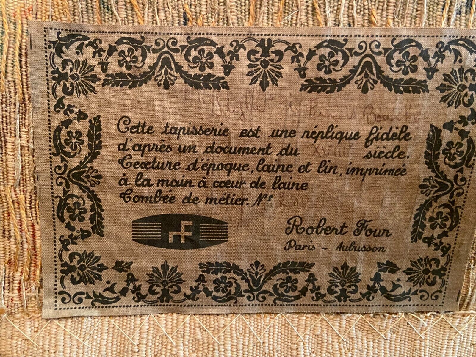 Aubusson Robert Four tapestry