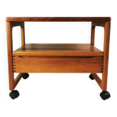 Table d'appoint, bar en teck, milieu du siècle, BR Mobler, conçu par Peter Brink, Danemark.
