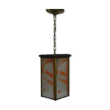 Art Deco hanging lamp with 6 glass plates