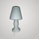 Vintage Murano Opaline Mushroom Lamp with Tinsel Diffuser? Table Mushroom