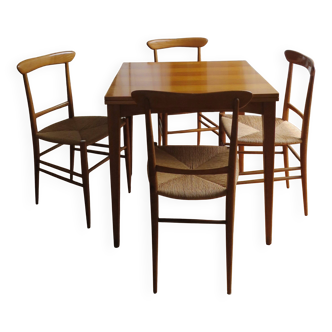 Table and four chairs from the 60s