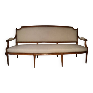 Banquette louis xvi 18 - noyer