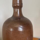 Pair of brown stoneware bottles