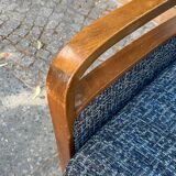 Daybed sofa from the 60s in wood and fabric