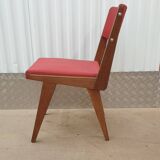 Set of four chairs maurice pré 1950