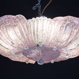 Fascinating Vintage Murano Glass Ceiling lamp Pink
