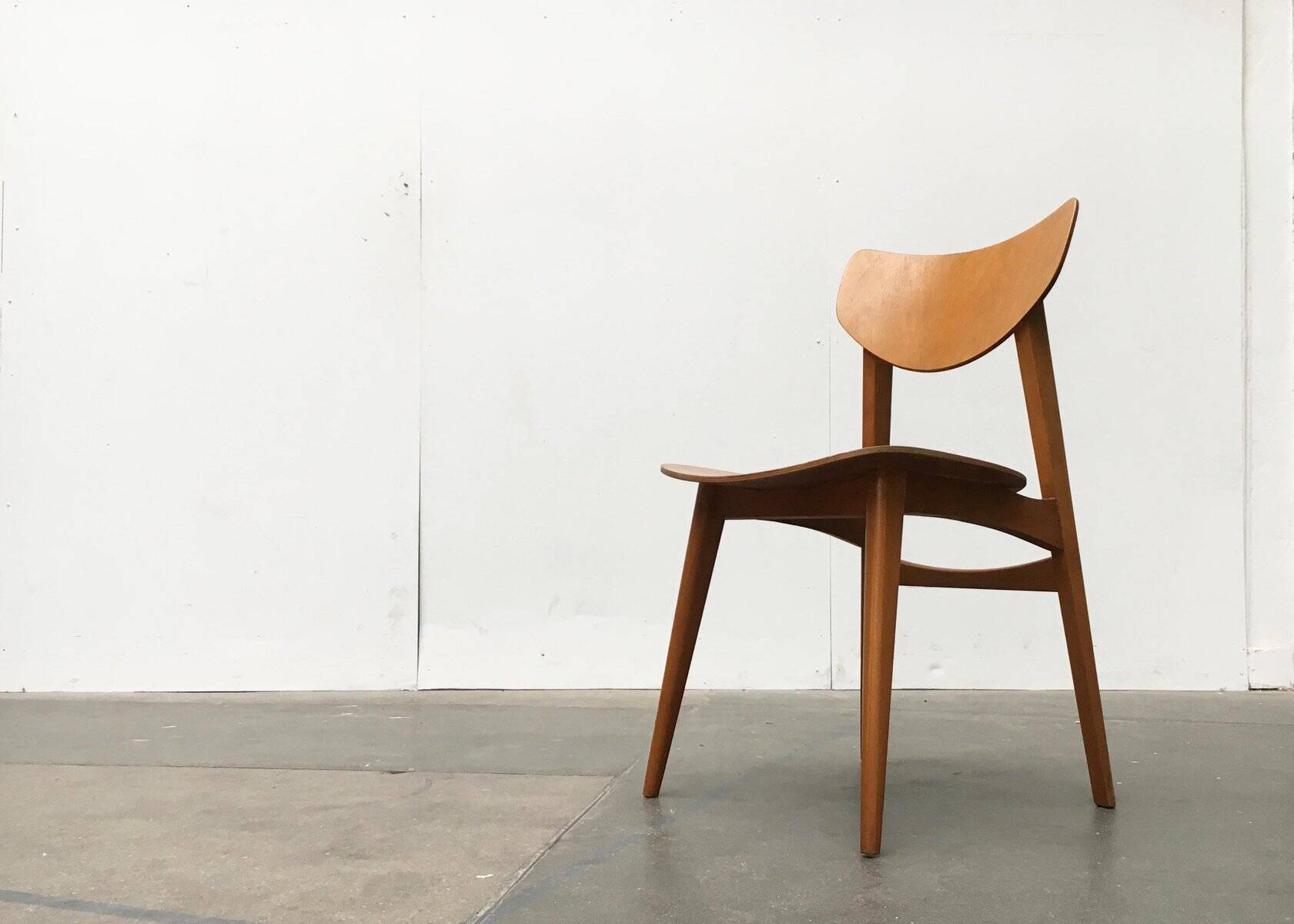 Mid-century plywood accent chair