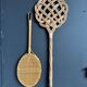 Antique rattan and wicker carpet beaters
