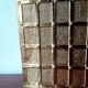 English magazine rack in embossed brass 1960