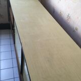 Yellow formica sideboard
