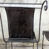 4 fauteuils en fer forgé