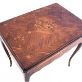 An inlayed table - a card game, France, circa 1900