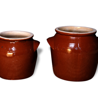 2 pots à graisse