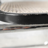 Set of 4 black cesca B32 chairs by Marcel Breuer