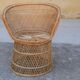 Fauteuil vintage en rotin