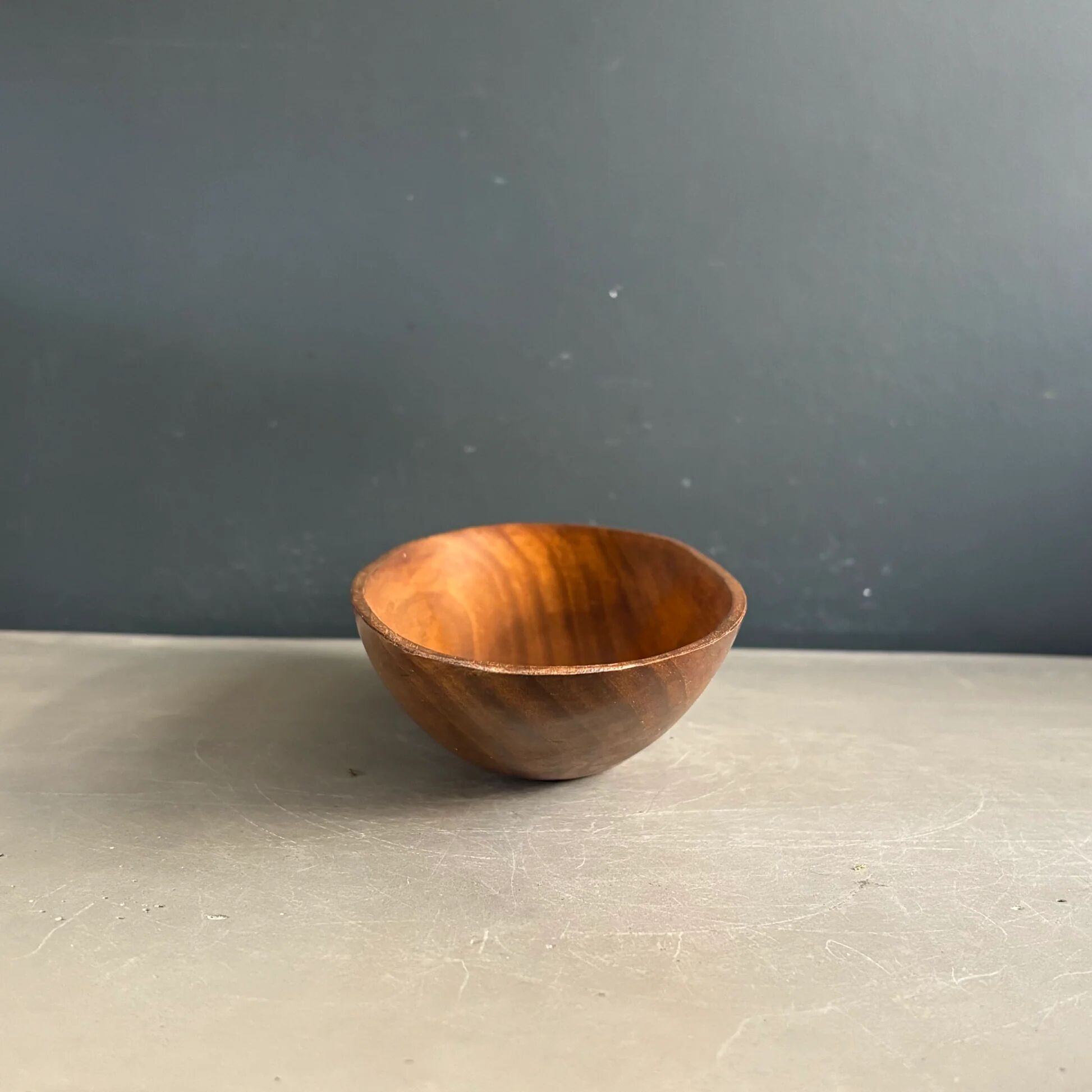 Vintage teak bowl / catchall