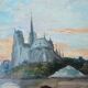 Tableau ancien Notre-Dame de Paris