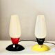 Paire de lampes de chevet 1960