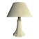 Lampe de table en cuir suédé grand champignon des années 1960-1970.