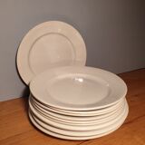 Set of 10 flat plates
