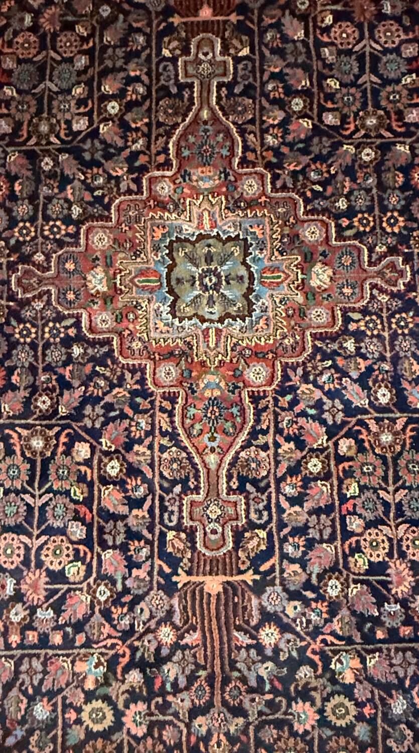 Tapis persan exquis fait à la main 204×320 cm – Laine vintage