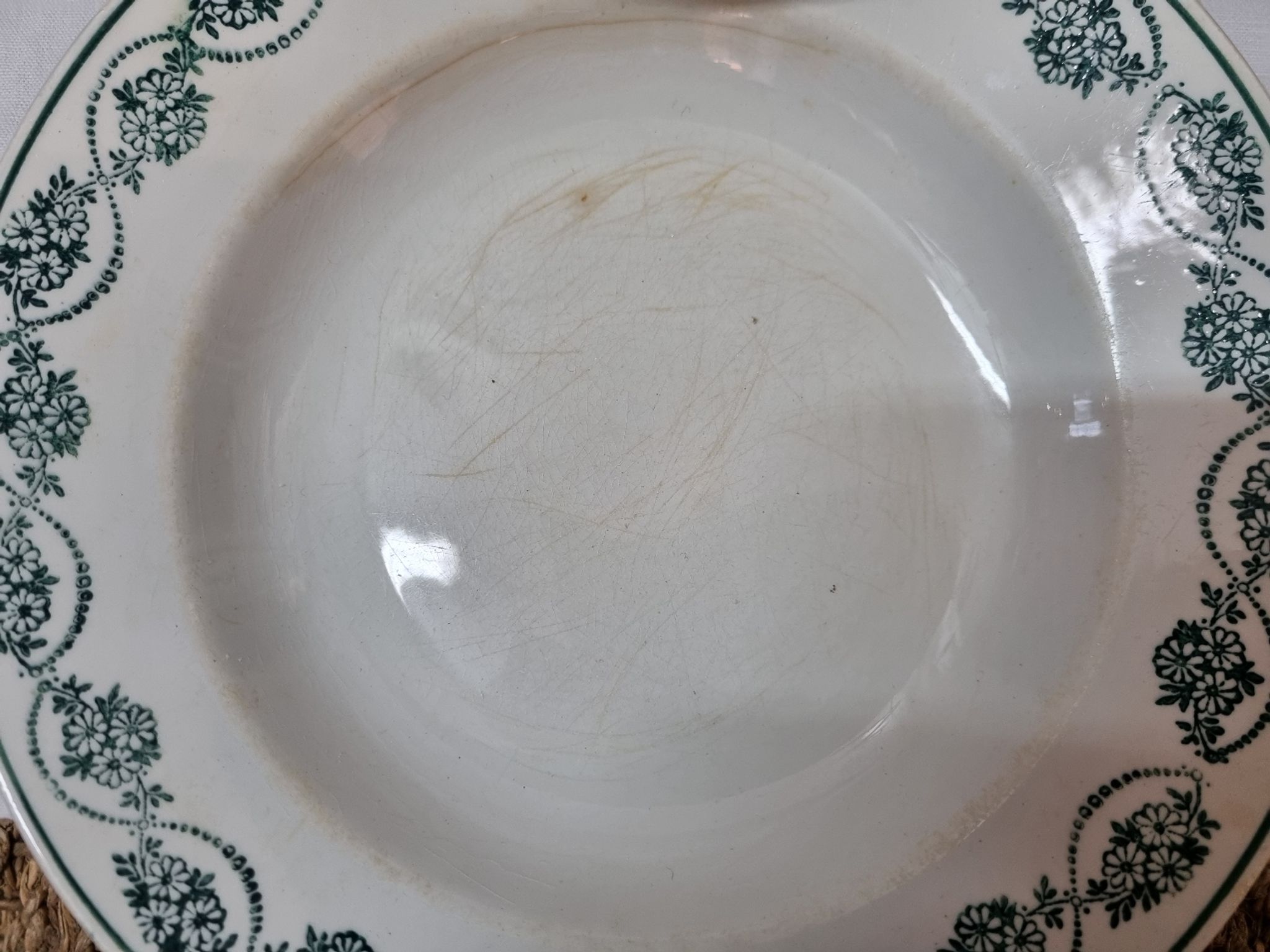Earthenware plates nineteenth, Céranord St Amand