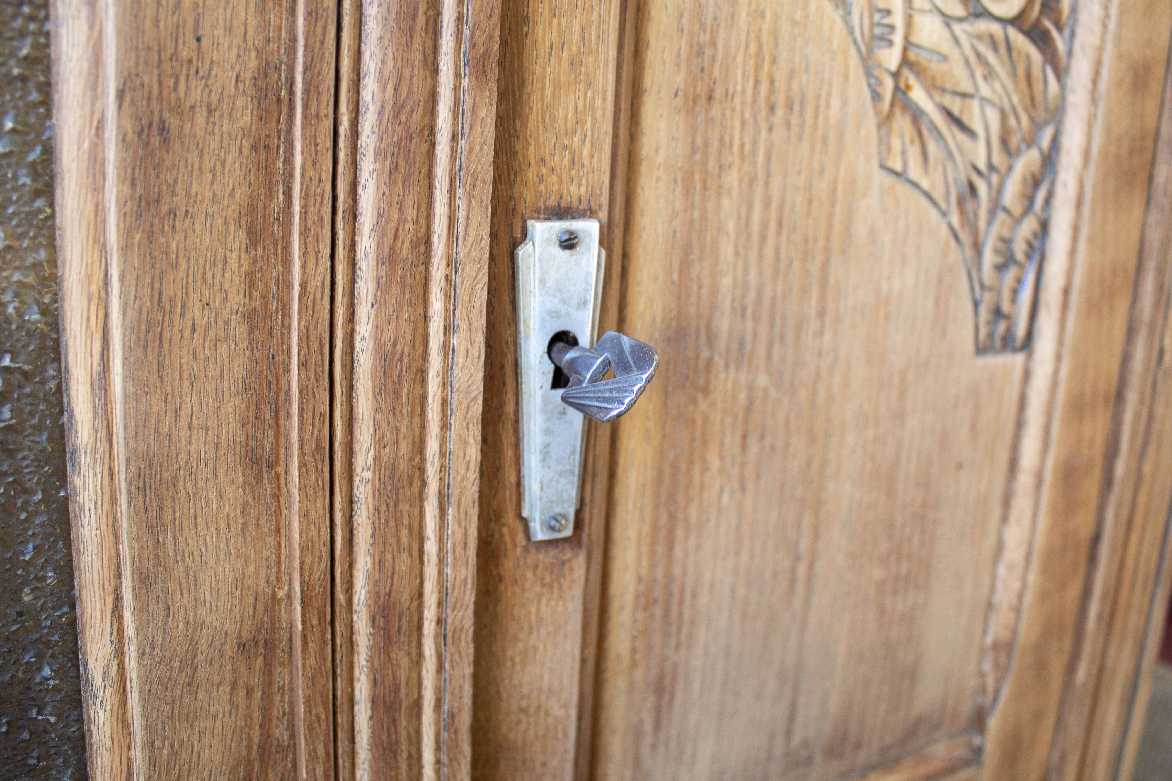 buffet sideboard solid oak Art Deco