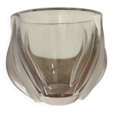Lalique France vase with tulips in crystal