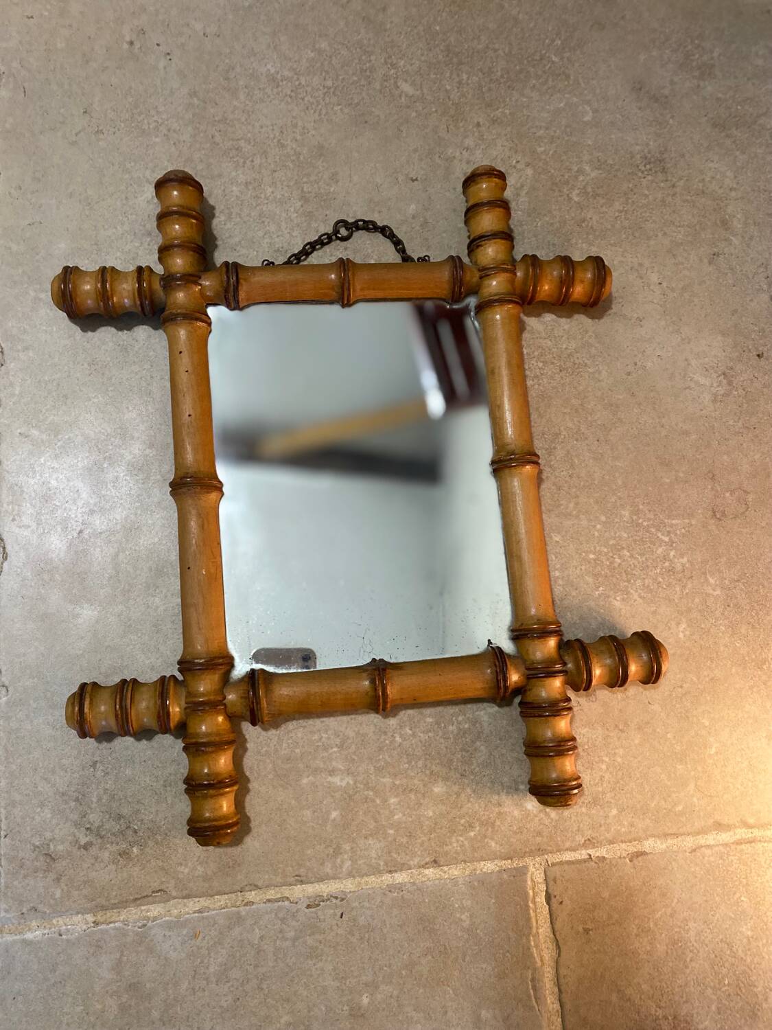 Miroir en bois vintage