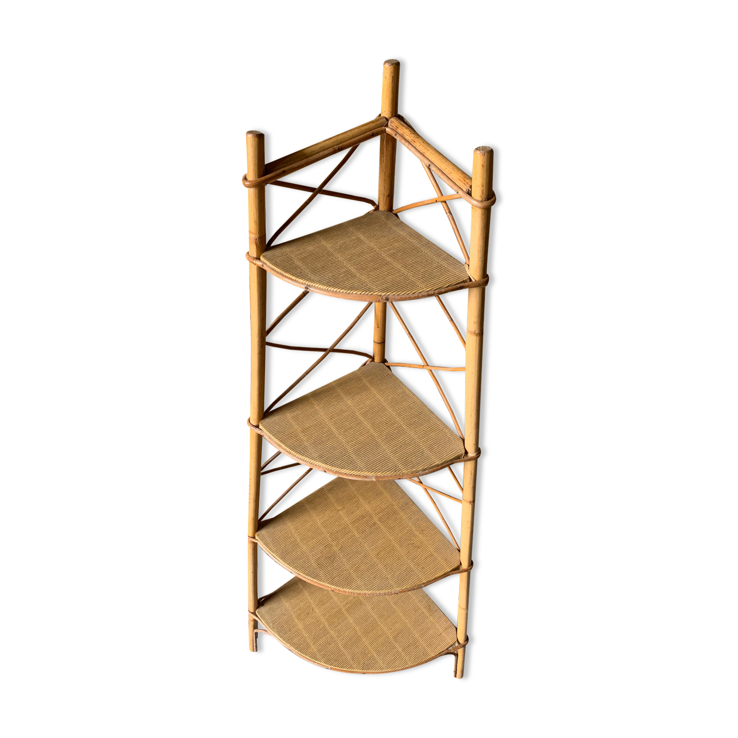 Rattan corner spreader - 4 levels