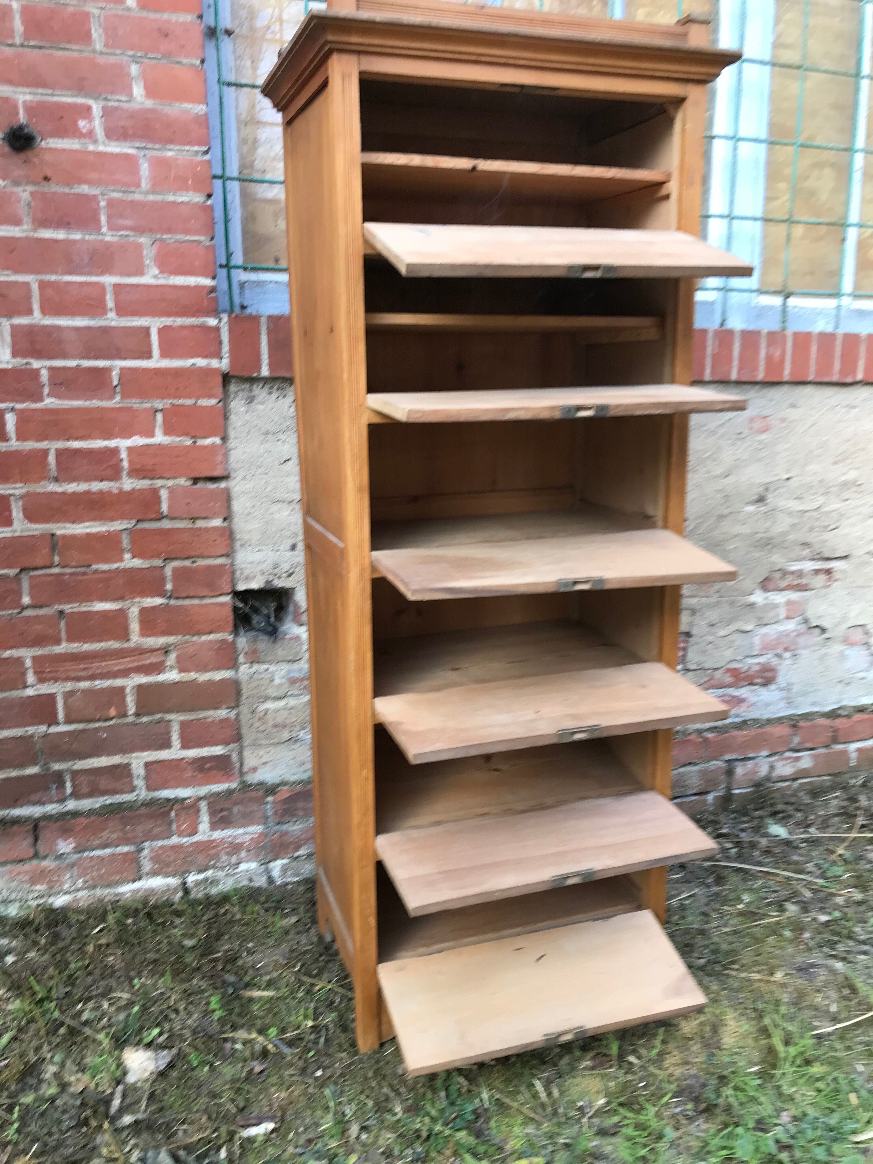 Old  clamshell filing cabinet 1950