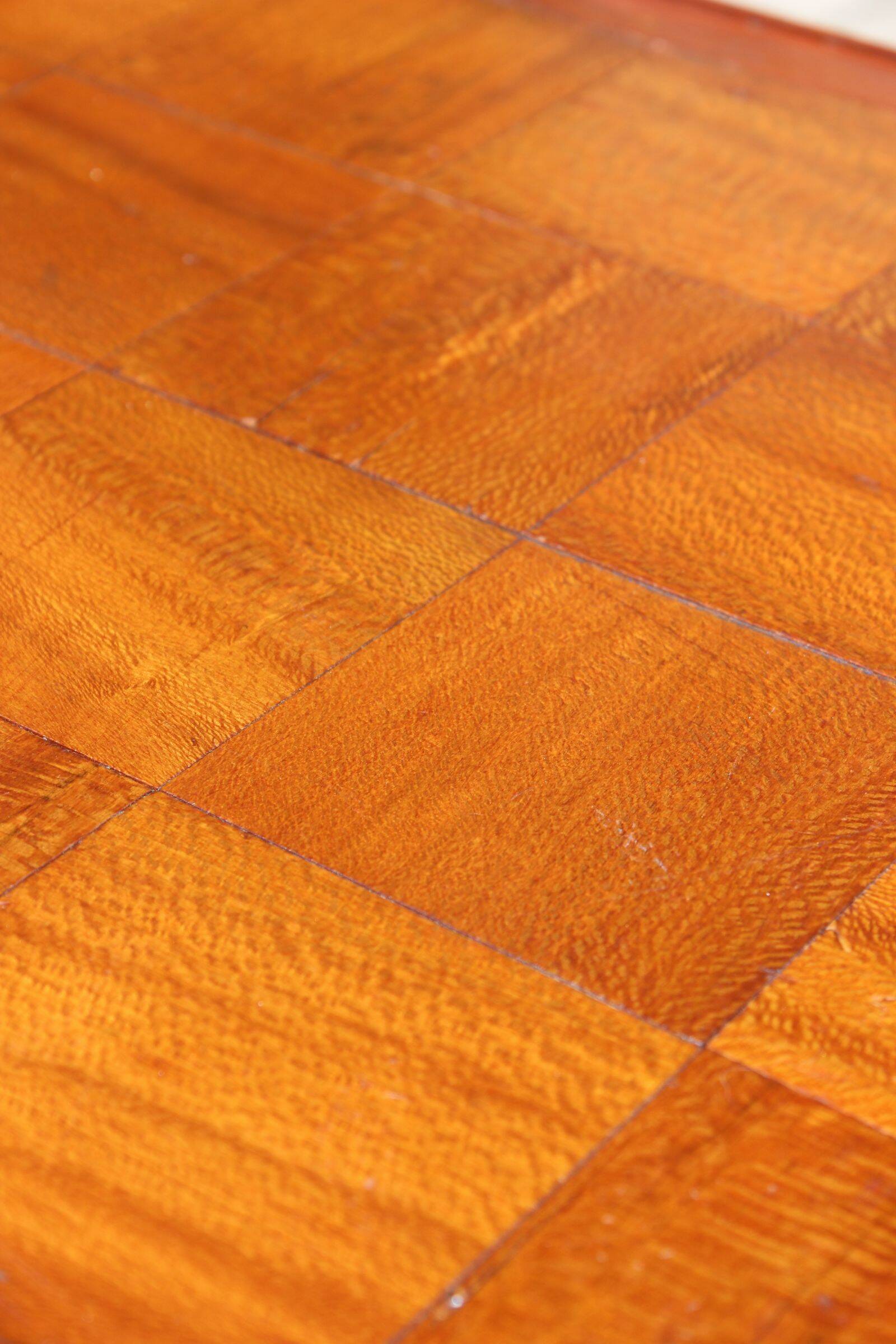 Modernist wood & steel coffee table France 1950s