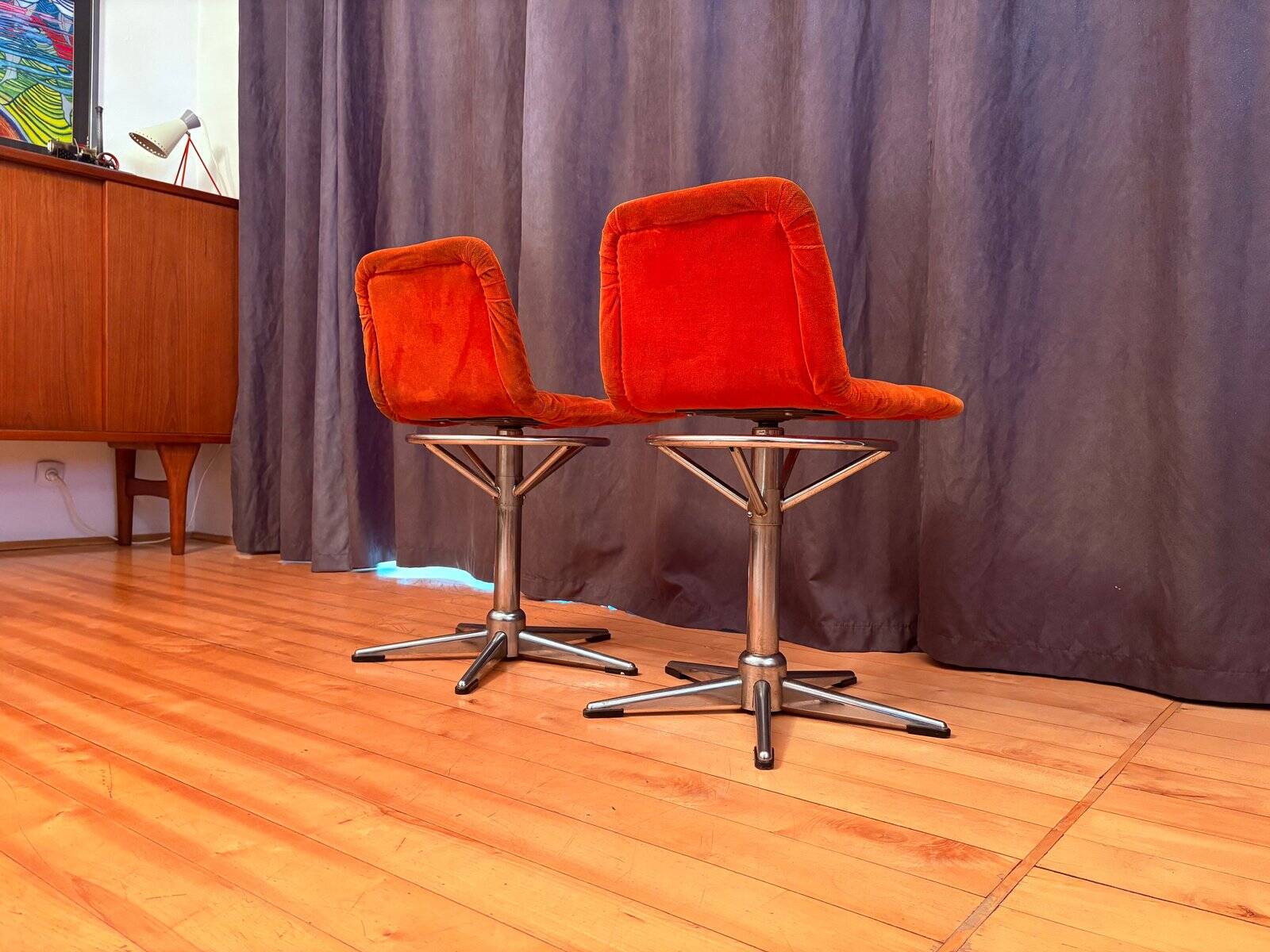 Swivel chairs, 1960s, set of 2