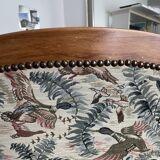 Louis Philippe armchair with wood pigeon motifs