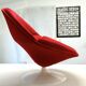 F421 armchair and its ottoman by Pierre Paulin for Artifort