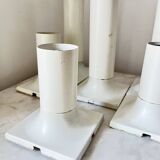 Vintage White Metal Wall/Ceiling Lamps by Rolf Krüger for Staff, 1970s Germ