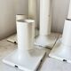 Vintage White Metal Wall/Ceiling Lamps by Rolf Krüger for Staff, 1970s Germ