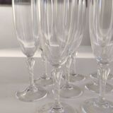 Set of 10 champagne flutes