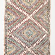Tapis Kilim oriental bleu et vert