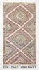 Tapis Kilim oriental bleu et vert