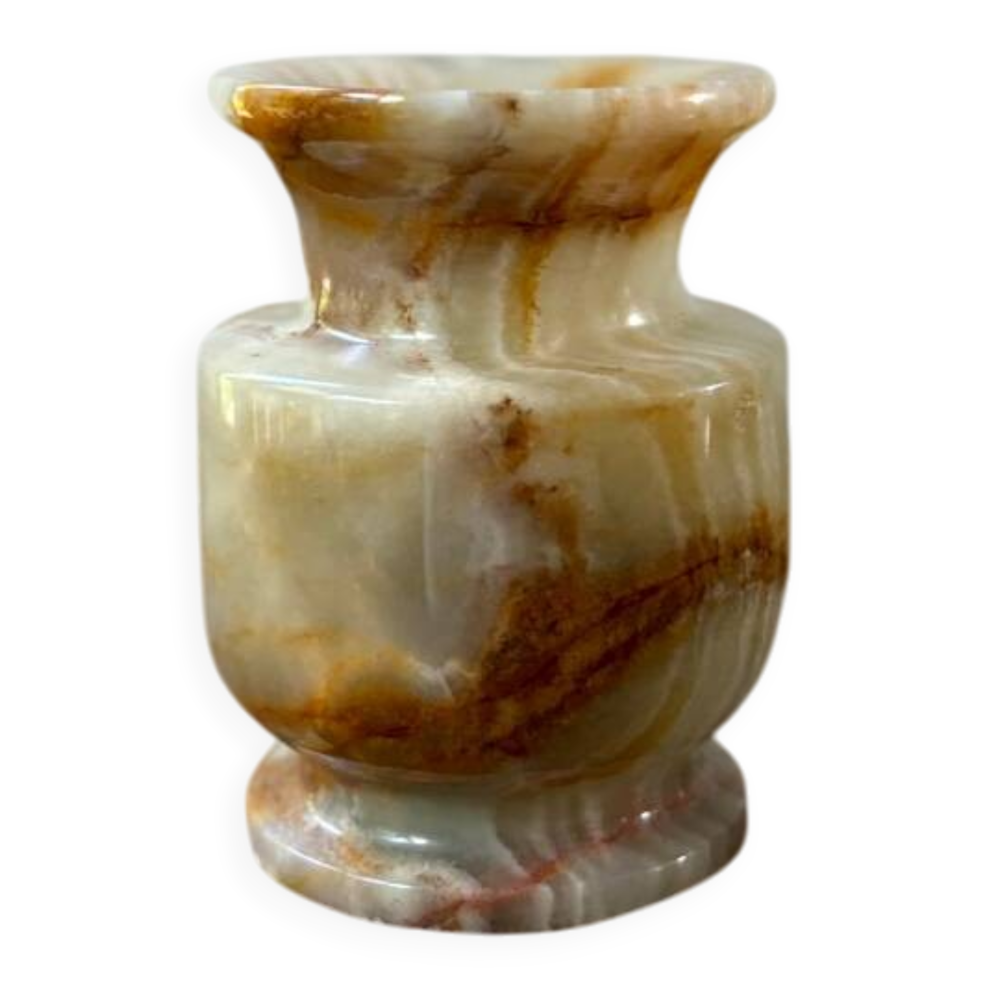 Vase en onyx vintage
