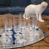 80's champagne flutes