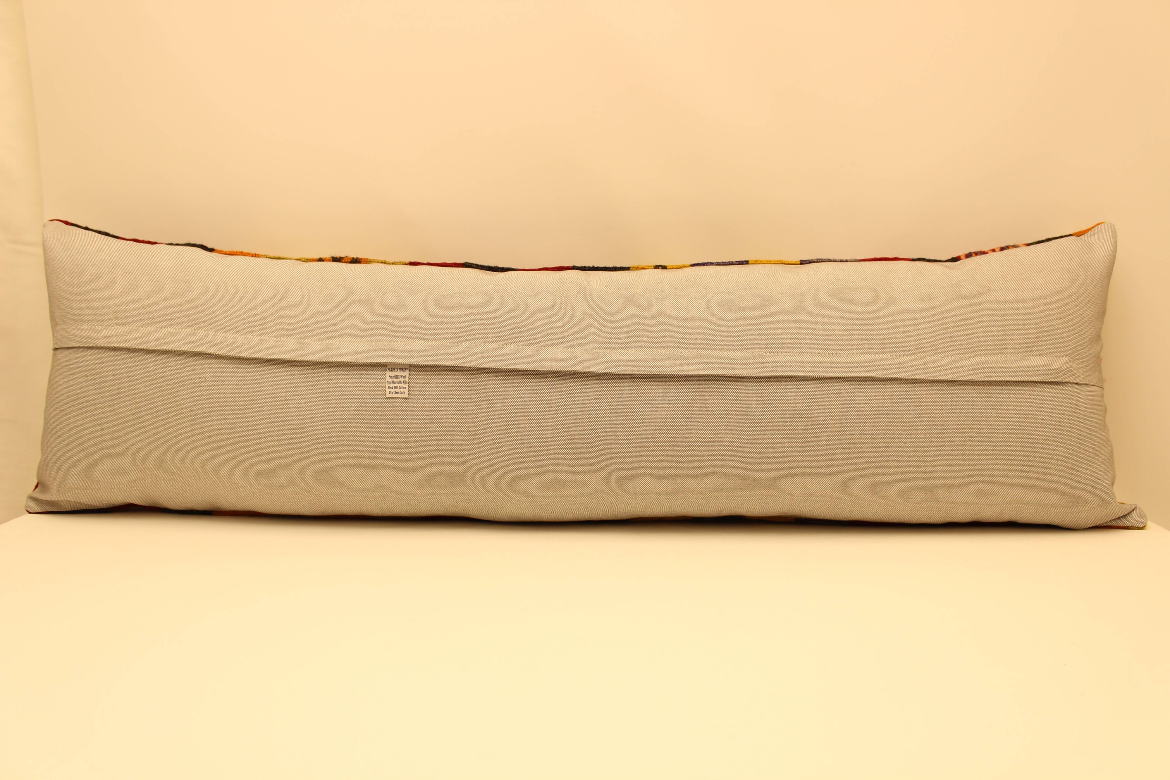 Turkish kilim cushion, 35x120 cm, by-659